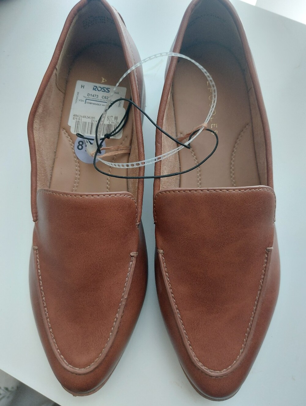 AEROSOLES Women's Brown Slip-On Loafers